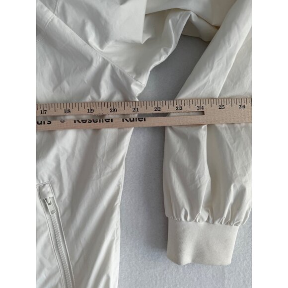 Nike Windrunner Womens Jacket Large Cream Full Zip Hoodie Running Jacket - Picture 12 of 12